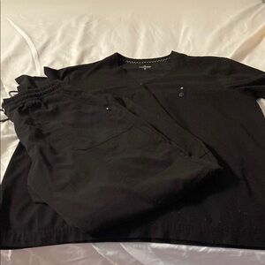 Black Scrub Set regular pants